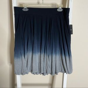 Torrid black & grey tie-dye mini jersey skater skirt. Size 0.